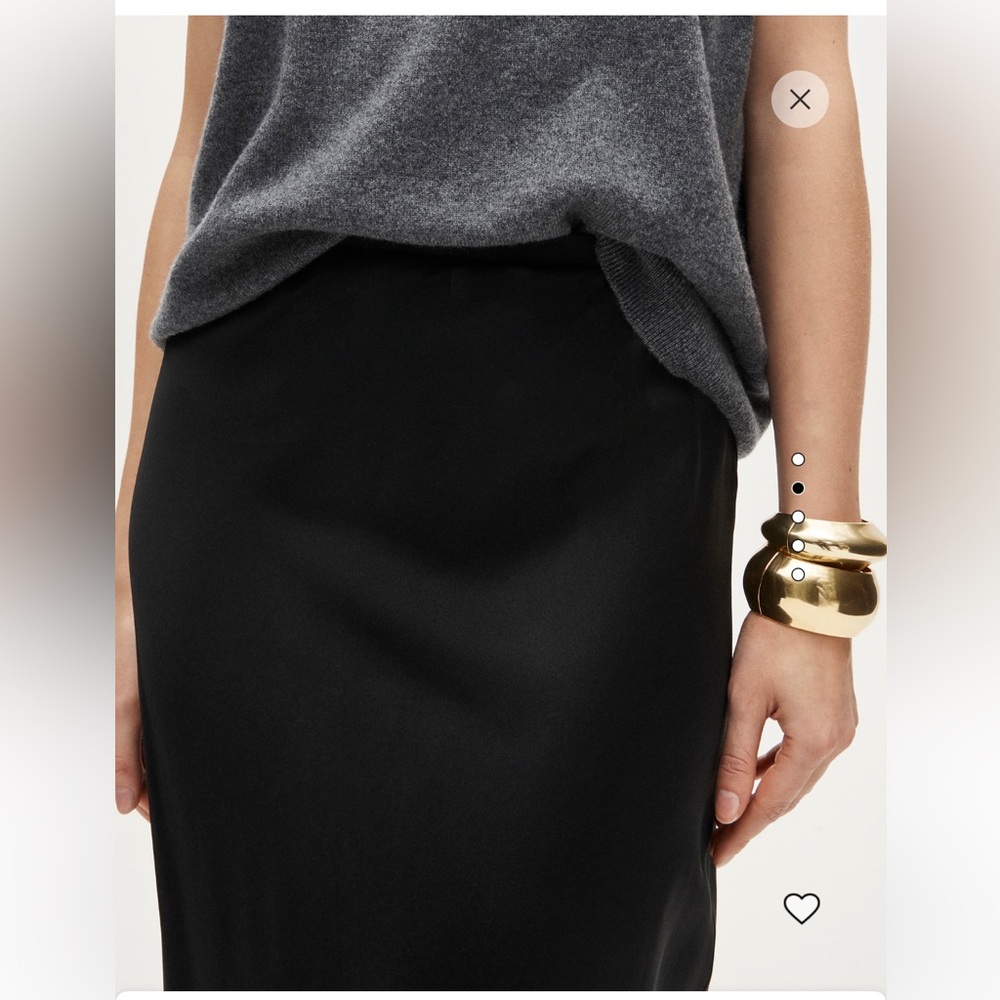 J. Crew New Gwyneth Slip Skirt in Viscose Charmeuse 4 - Picture 3 of 5